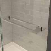 Capella 78 32 ½-35 ½ x 78 in. 8 mm Pivot Shower Door for Alcove Installation with GlassShield® glass in Brushed Nickel - Plumbing Market