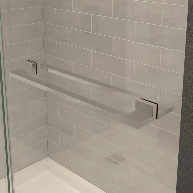 Capella 78 32 ½-35 ½ x 78 in. 8 mm Pivot Shower Door for Alcove Installation with GlassShield® glass in Brushed Nickel - Plumbing Market