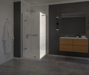 Capella 78 Return Panel for 32 in. Base with GlassShield® glass in Chrome - Plumbing Market