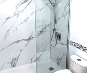 Capella 78 Screen and Return Panel for 36 in. Base with GlassShield® glass in Chrome - Plumbing Market