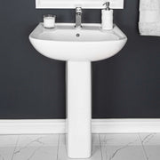 Caprice 4" Cc Pedestal Basin With Leg - 4340dmxw - Plumbing Market