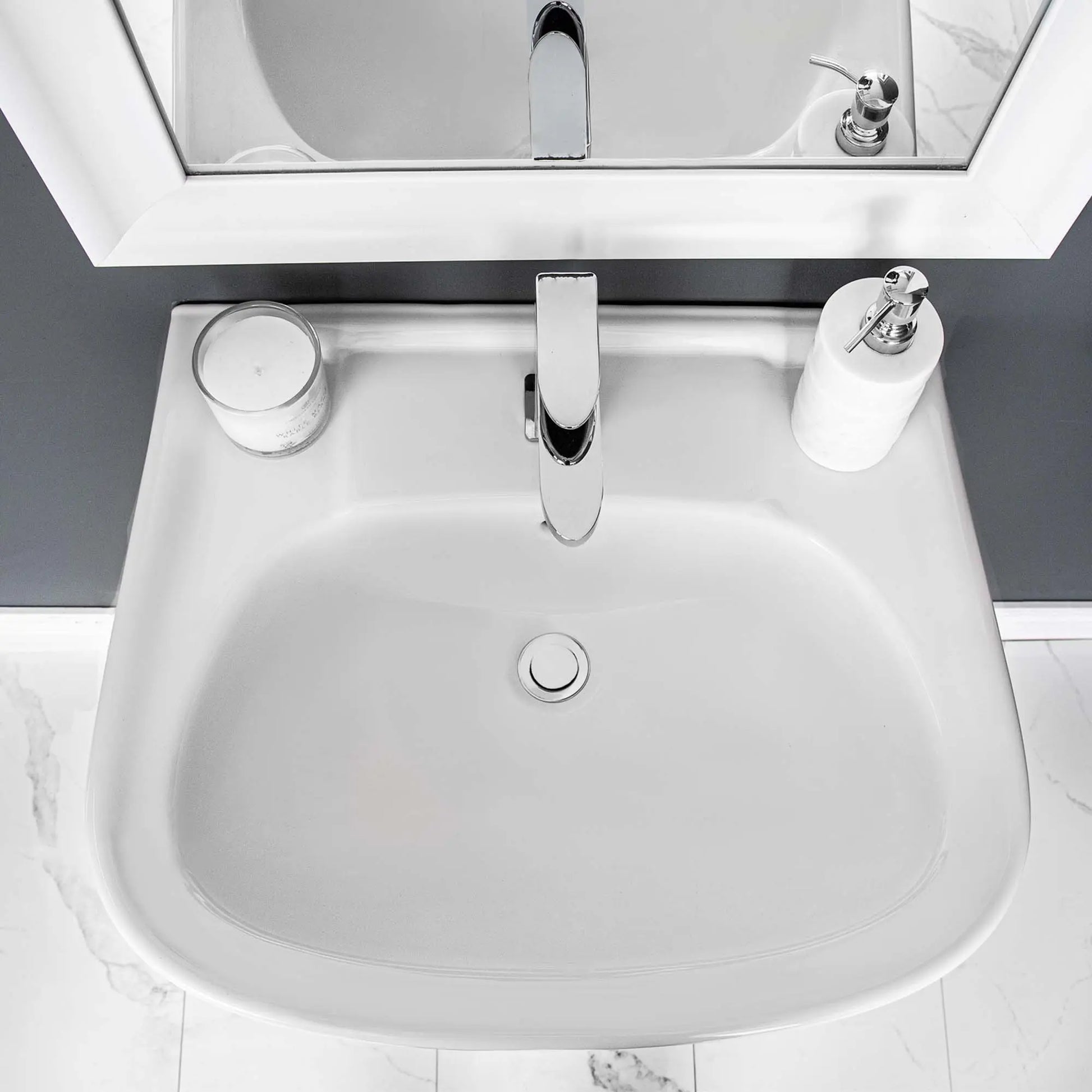 Caprice 4" Cc Pedestal Basin With Leg - 4340dmxw - Plumbing Market