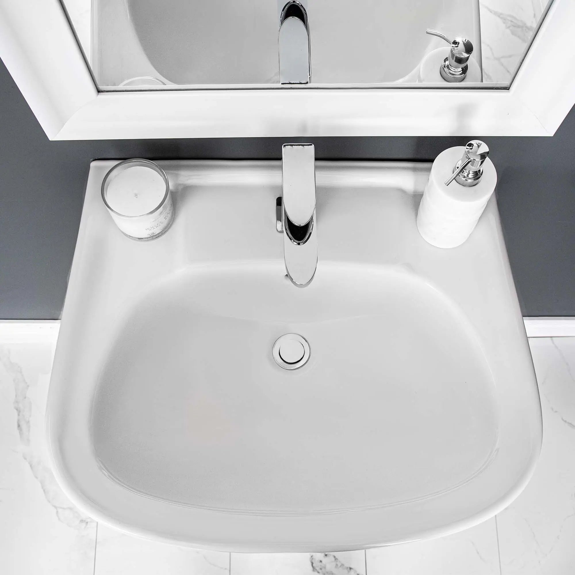 Caprice 4" Cc Pedestal Basin With Leg - 4340dmxw - Plumbing Market