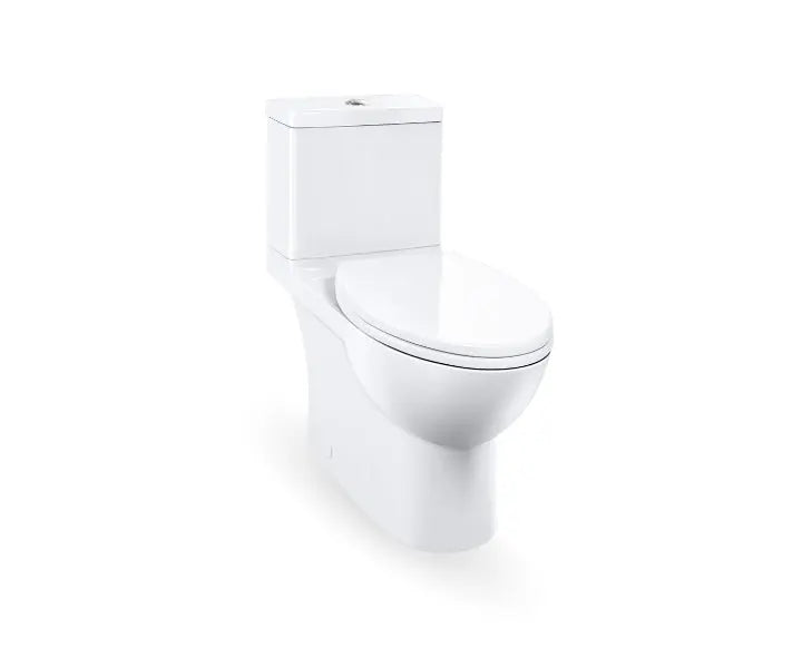 Caroma Caravelle Smart Two Piece Dual Flush Skirted Toilet (Button) - Plumbing Market