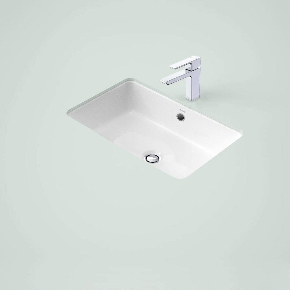 Caroma Cube II Undermount Basin 760502W in white