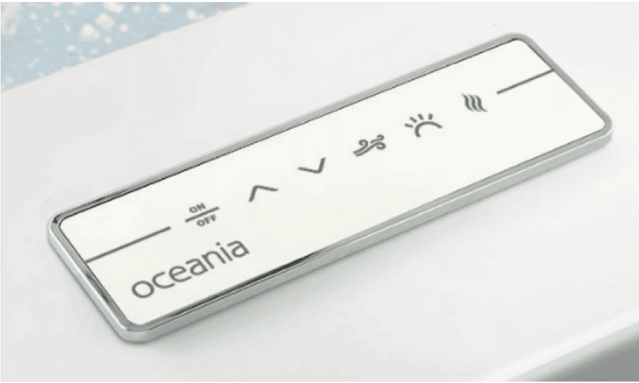 Oceania AeroMassage electronic keypad