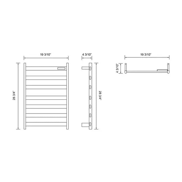 Cleo 29 Inch Electrical Towel Warmer Fast Warm Up - Plumbing Market