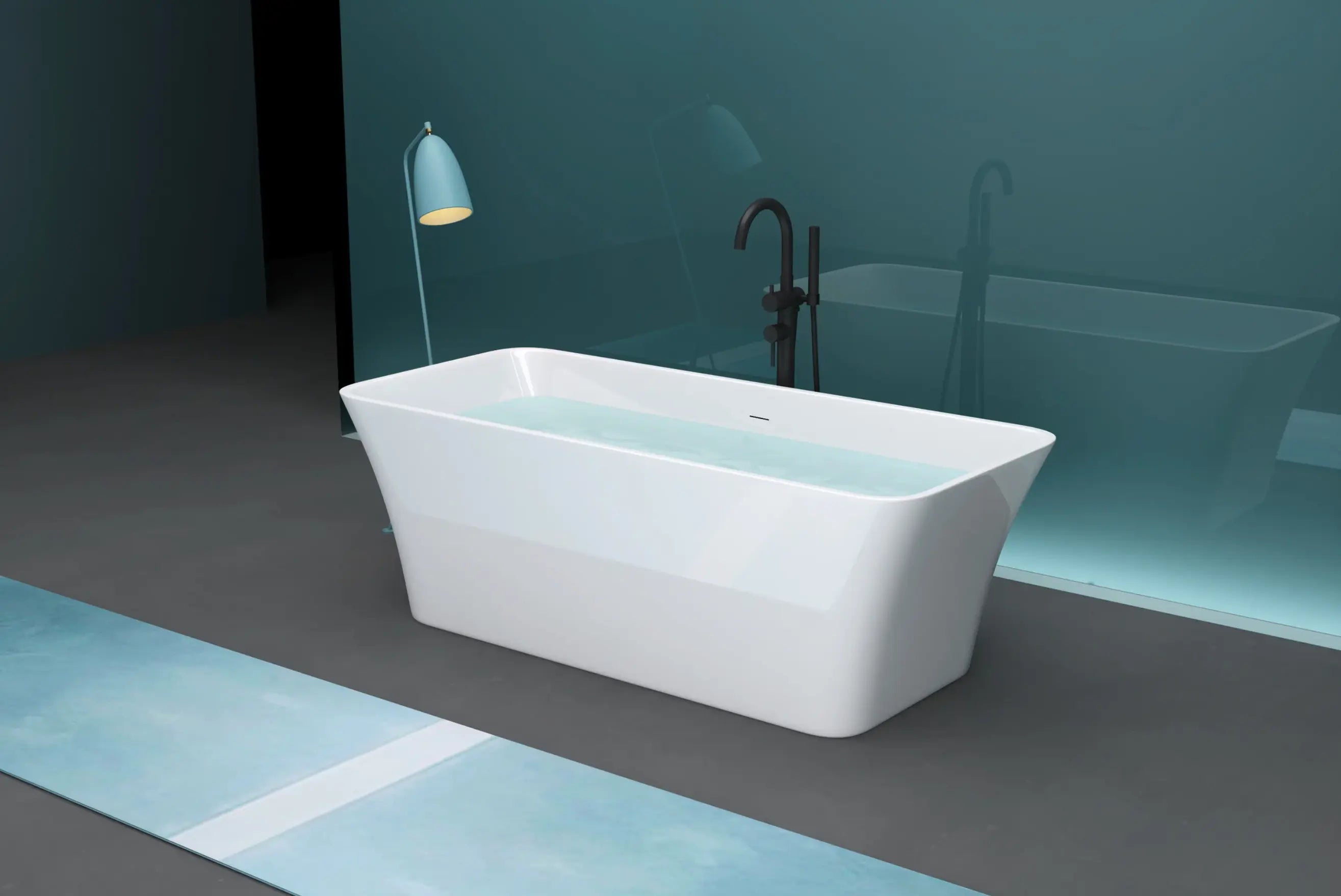 Cleo BLOSSOM One Piece Bathtub - BLOSSOM 1500GW-STK - Plumbing Market