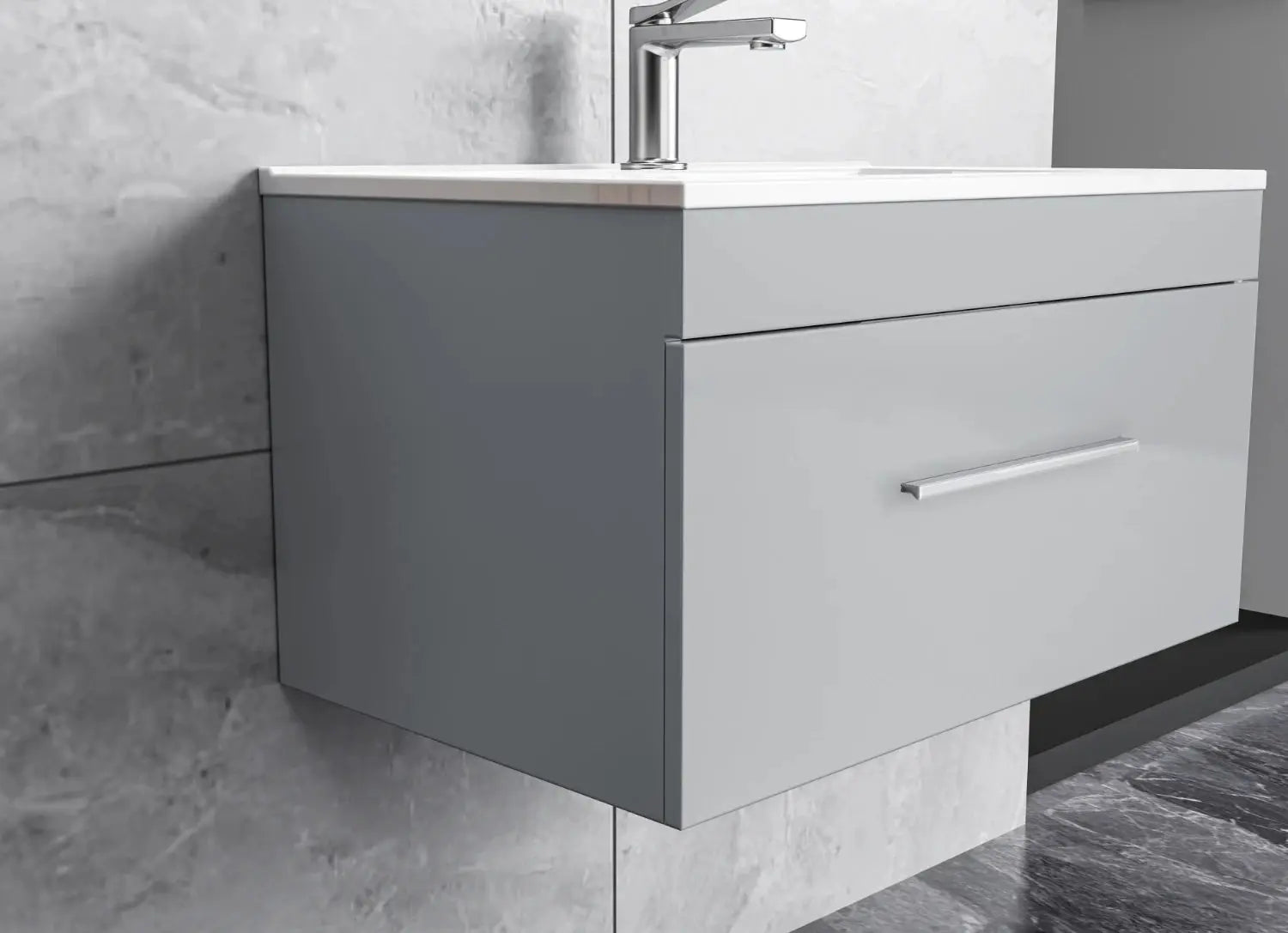 Cleo Bliss wall mounted Vanity with Top - Plumbing Market