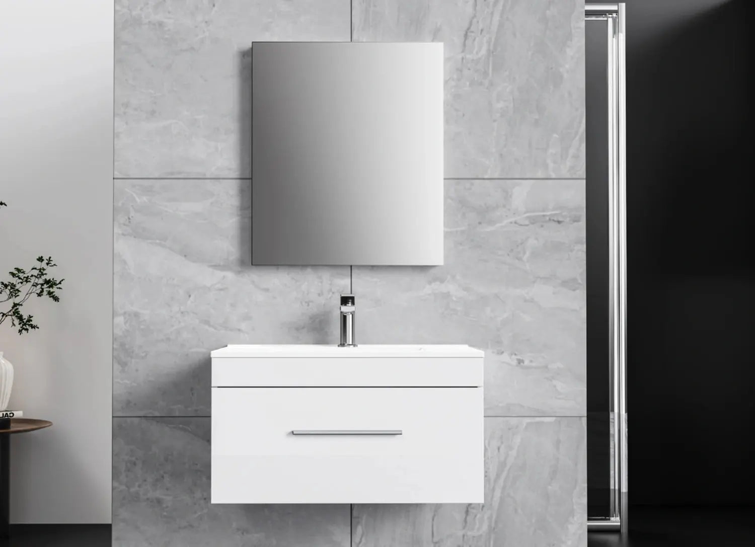Cleo Bliss wall mounted Vanity with Top - Plumbing Market