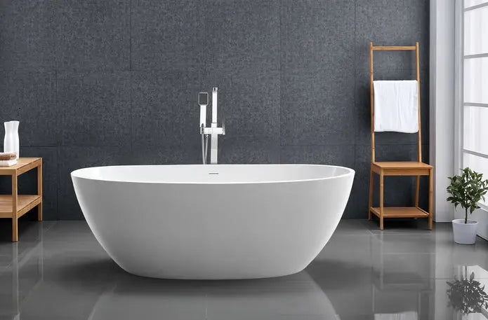 Cleo EGG PLUS One Piece Freestanding Bathtub - Plumbing Market