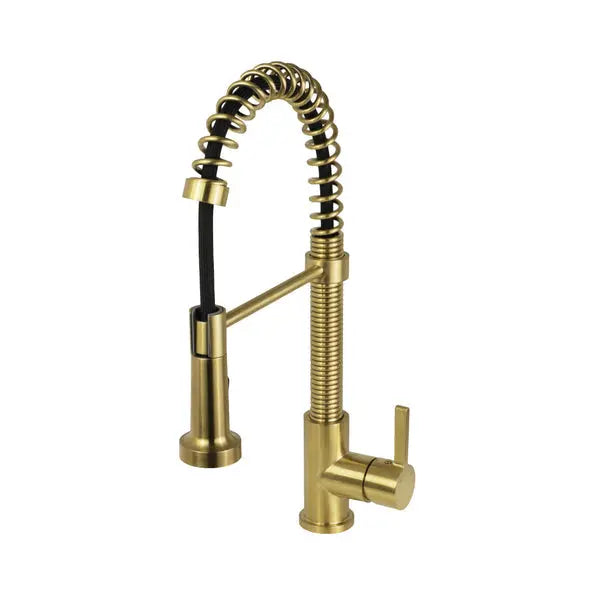 Cleo Edison Pull-Out Dual Spray Kitchen Faucet Matte Black - Plumbing Market