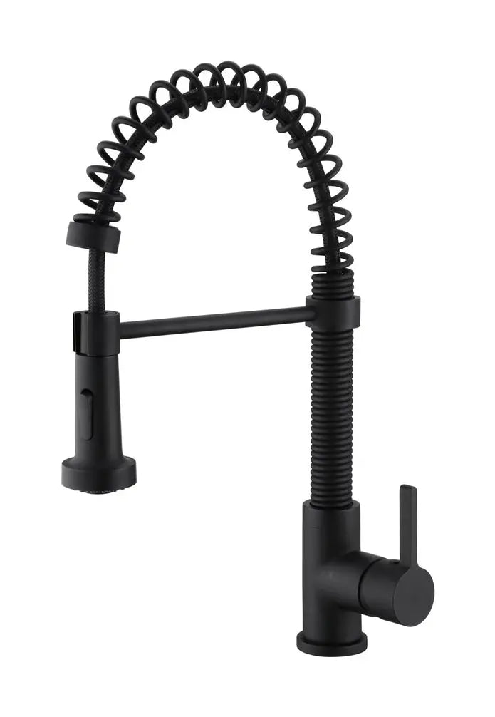 Cleo Edison Pull-Out Dual Spray Kitchen Faucet Matte Black - Plumbing Market