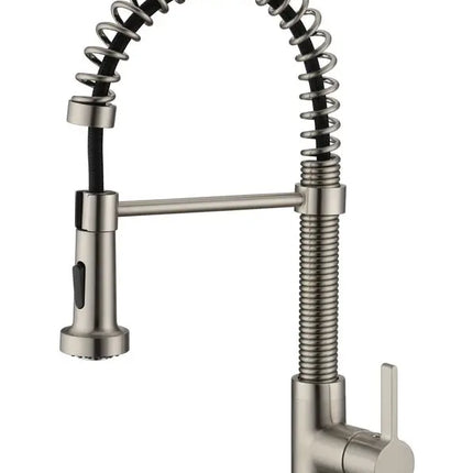 Cleo Edison Pull-Out Dual Spray Kitchen Faucet Matte Black - Plumbing Market
