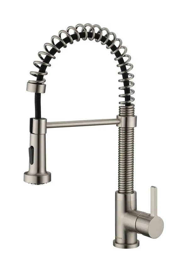 Cleo Edison Pull-Out Dual Spray Kitchen Faucet Matte Black - Plumbing Market