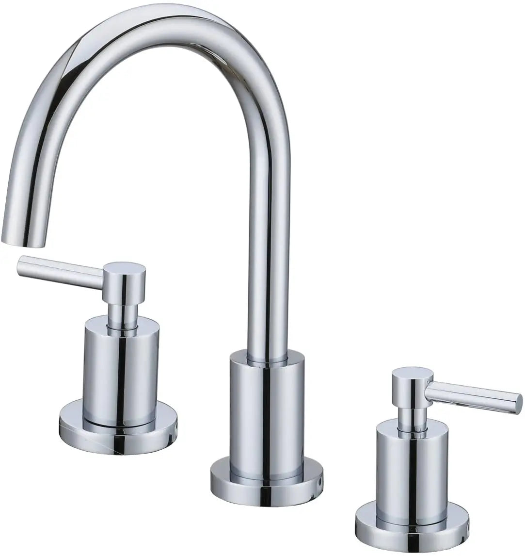 Cleo Elegante 3 Hole Widespread Faucet Lead Free Brass - Plumbing Market