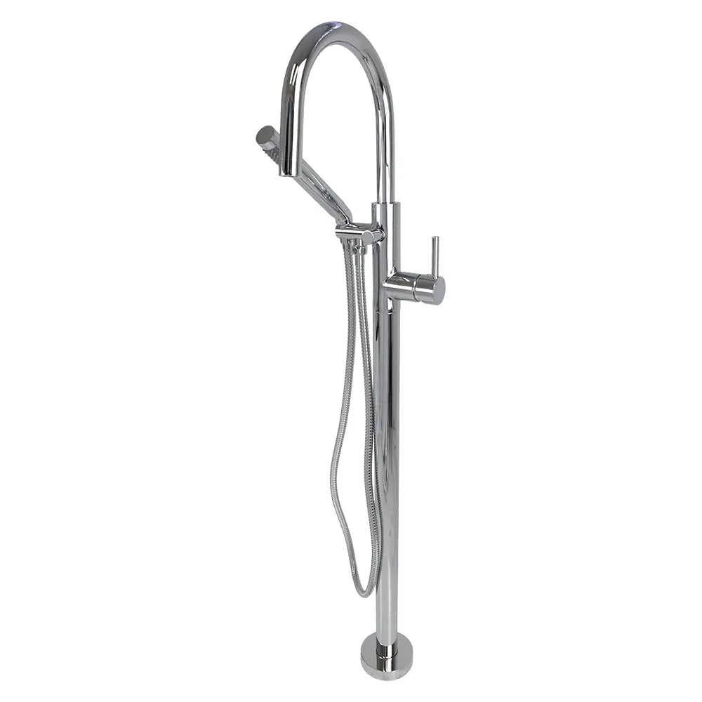 Cleo Elegante Freestanding Bathtub Faucet Solid Lead Free Brass - Plumbing Market