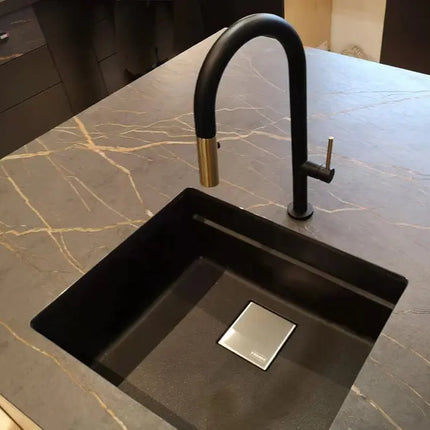 Cleo Elegante Pull-Down Dual Spray Kitchen Faucet Matte Black - Plumbing Market