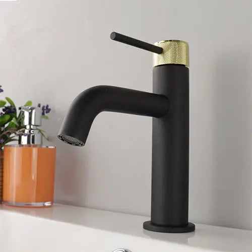 Cleo Elegante Single Hole Bathroom Faucet Knurled - Plumbing Market