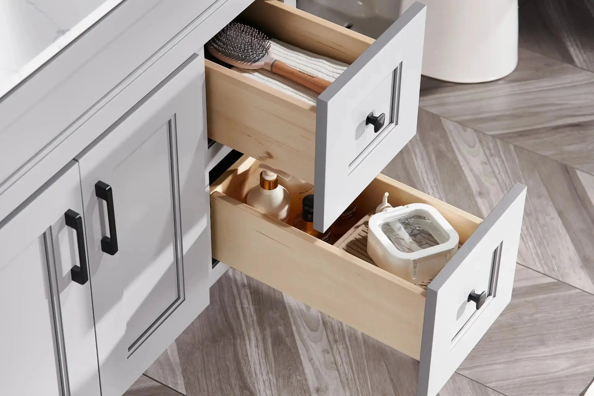 Cleo Hampton 42" Bevel Shaker Right Door Bathroom Vanity With Countertop - Plumbing Market