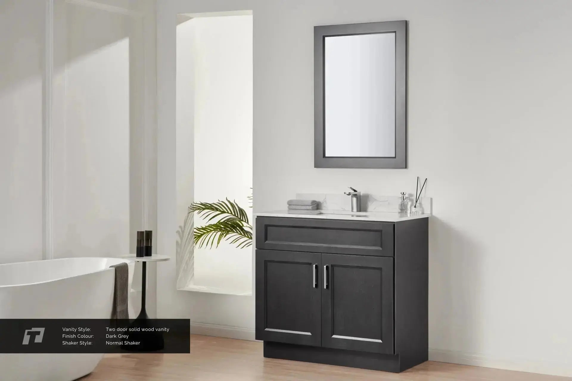 Cleo Hampton 24" Bevel Shaker Bathroom Vanity With Countertop - Plumbing Market
