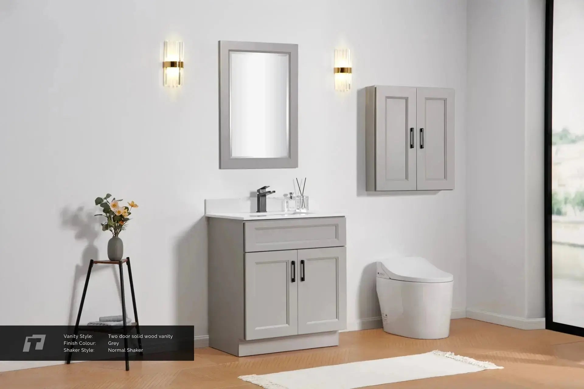 Cleo Hampton 24" Bevel Shaker Bathroom Vanity With Countertop - Plumbing Market