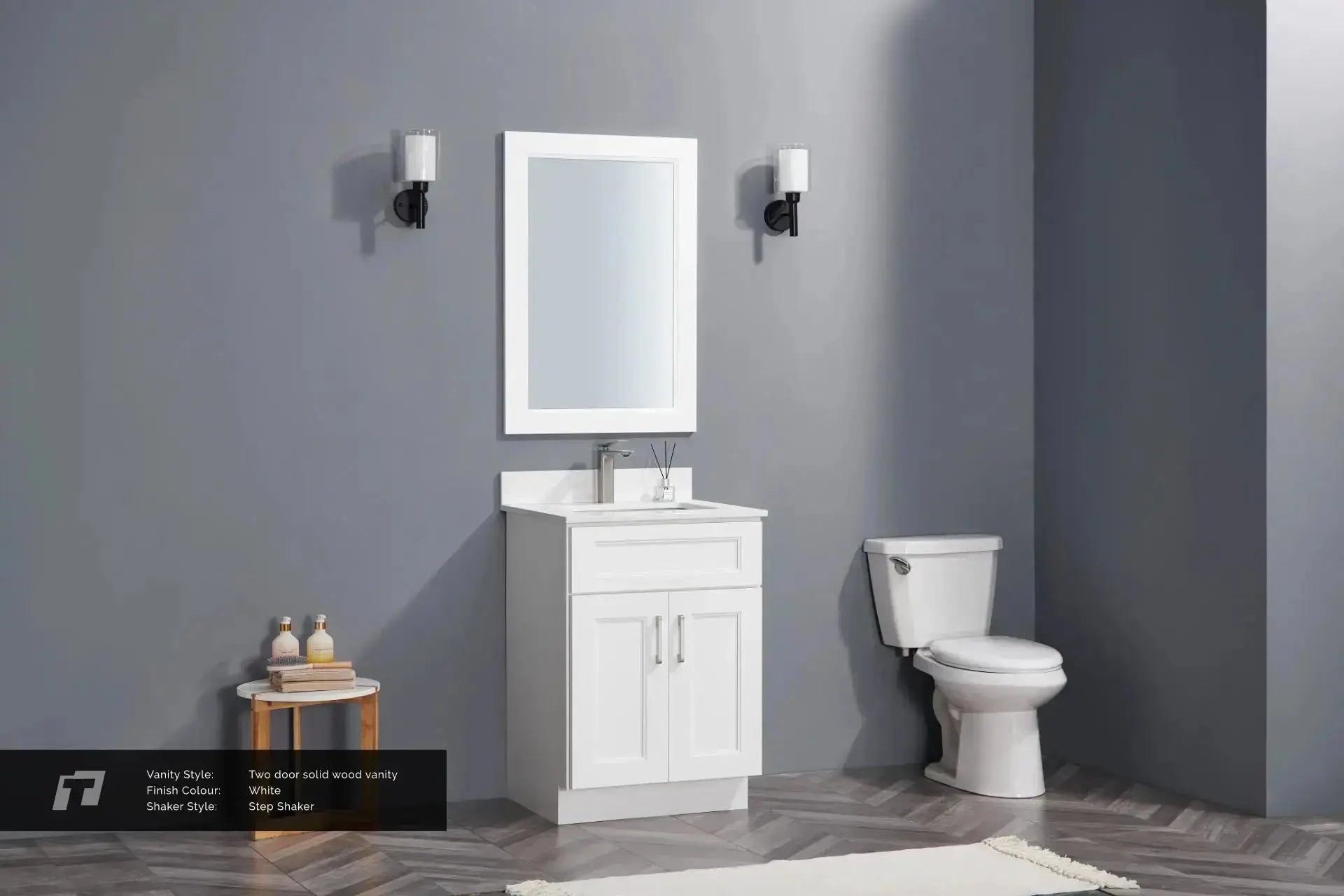 Cleo Hampton 24" Bevel Shaker Bathroom Vanity With Countertop - Plumbing Market