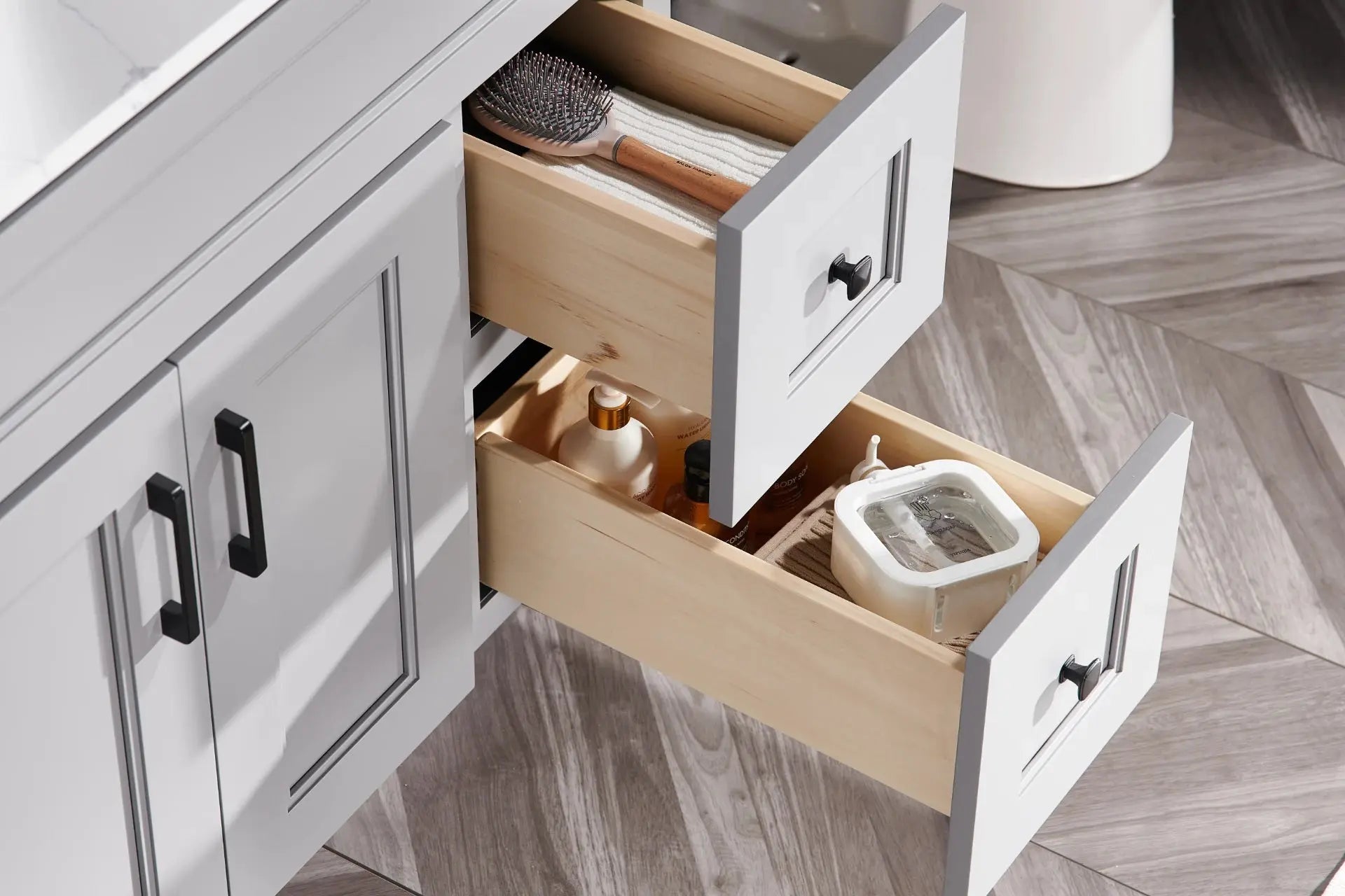 Cleo Hampton 42" Bevel Shaker Left Door Bathroom Vanity With Countertop - Plumbing Market