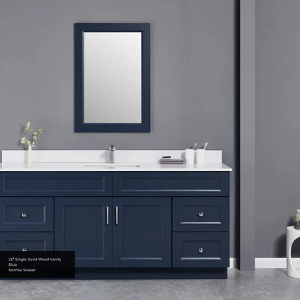Cleo Hampton 72" Bevel Shaker Single Sink Bathroom Vanity With Countertop - Plumbing Market