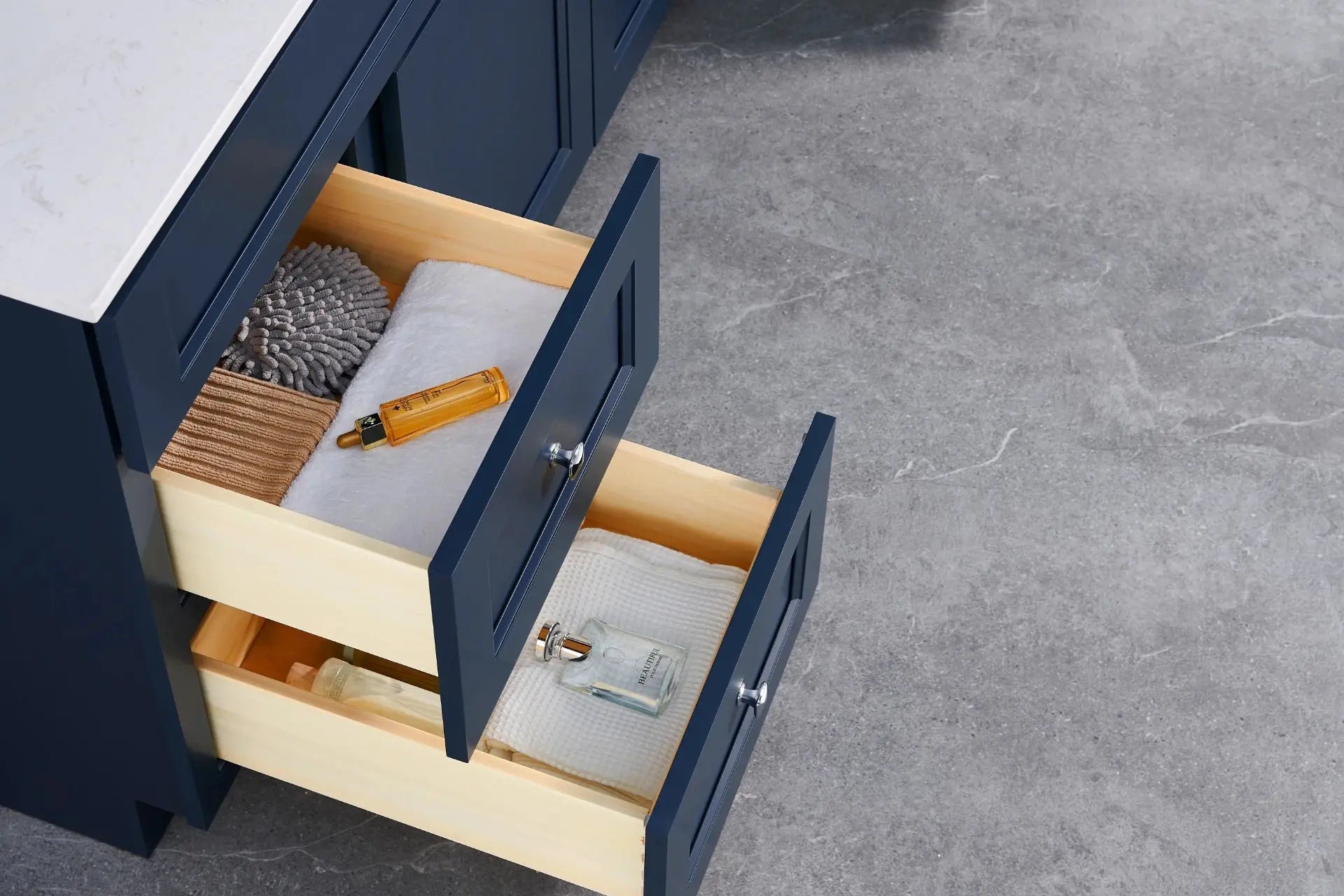 Cleo Hampton 72" Bevel Shaker Single Sink Bathroom Vanity With Countertop - Plumbing Market