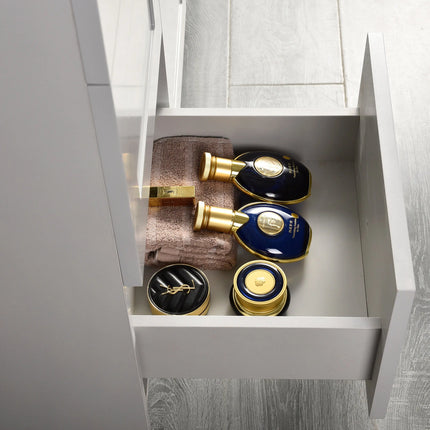 Cleo Hampton Bathroom Vanity Quartz Counter Top 60 Inch Single Sink - Plumbing Market