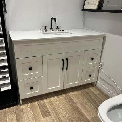 Cleo Hampton Bathroom Vanity With Quartz Counter Top 48 Inch - Plumbing Market