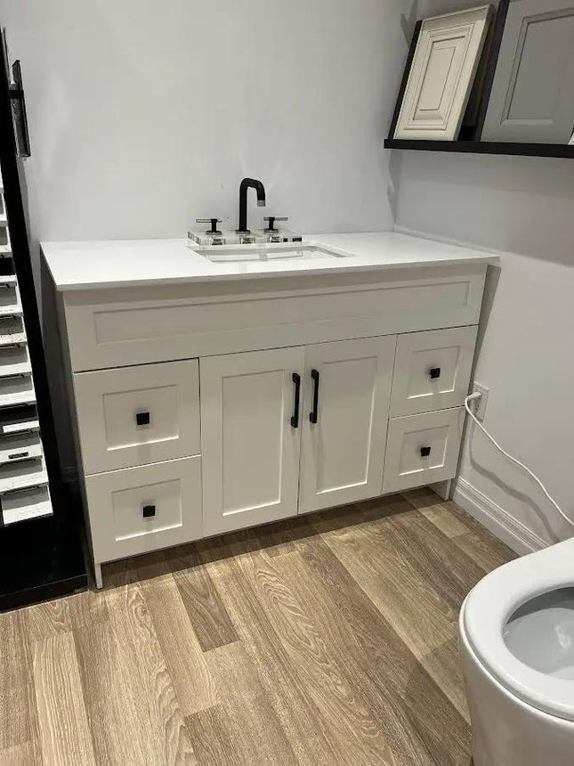 Cleo Hampton Bathroom Vanity With Quartz Counter Top 48 Inch - Plumbing Market