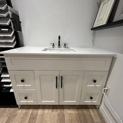 Cleo Hampton Bathroom Vanity With Quartz Counter Top 48 Inch - Plumbing Market