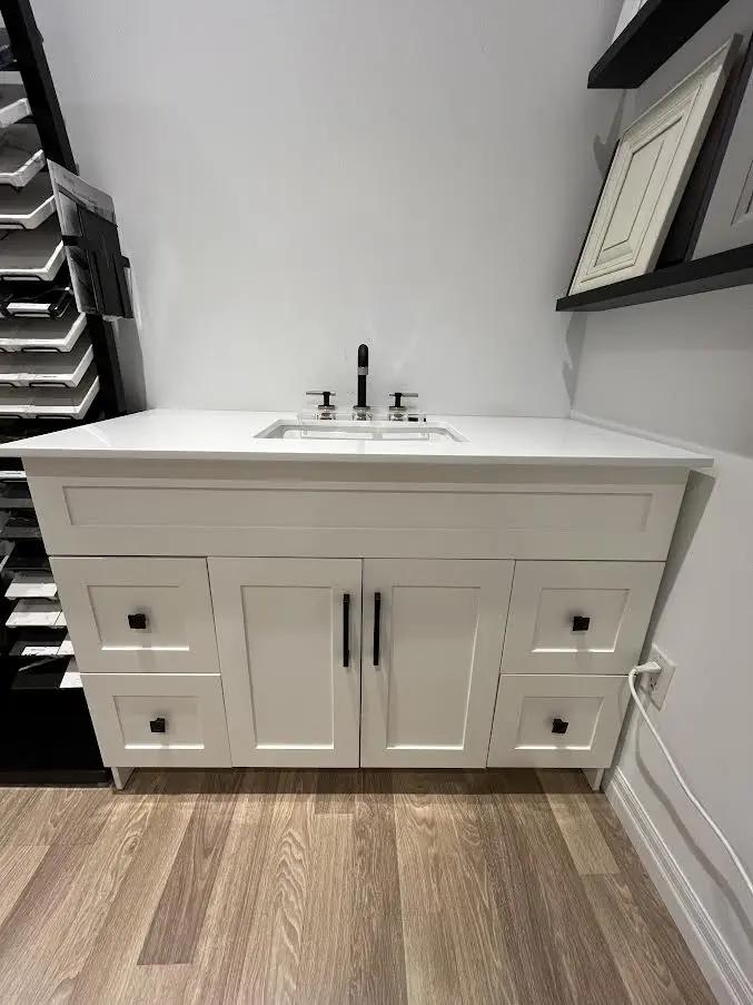 Cleo Hampton Bathroom Vanity With Quartz Counter Top 48 Inch - Plumbing Market