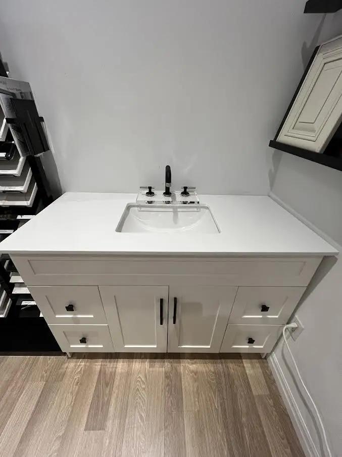 Cleo Hampton Bathroom Vanity With Quartz Counter Top 48 Inch - Plumbing Market