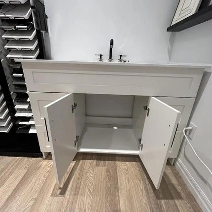 Cleo Hampton Bathroom Vanity With Quartz Counter Top 48 Inch - Plumbing Market