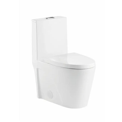 Cleo Milano One Piece Dual Flush Elongated Toilet 1.28 - 1.6 GPF - Plumbing Market