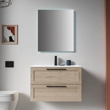 Cleo Moderno Wall Mounted Bathroom Vanity with Top - Plumbing Market