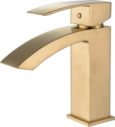 Cleo Satro Single Hole Bathroom Faucet Solid Brass - Plumbing Market