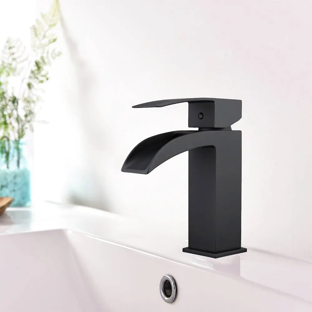Cleo Satro Single Hole Bathroom Faucet Solid Brass - Plumbing Market