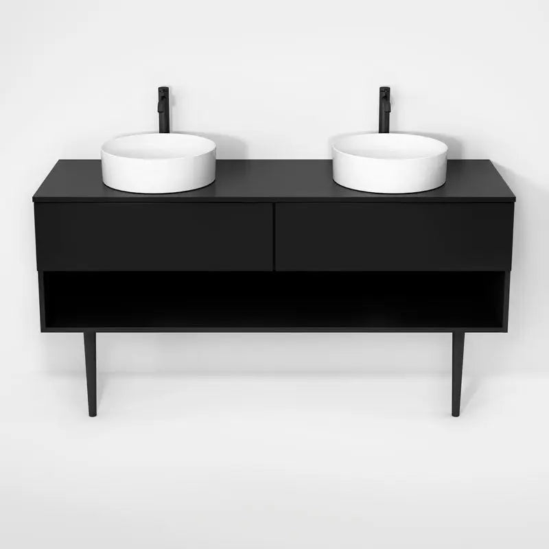 Rubi Haus Cabinet/Laminate Top/Cone Legs Set Mbk RHS1600DKV01MBK - Plumbing Market