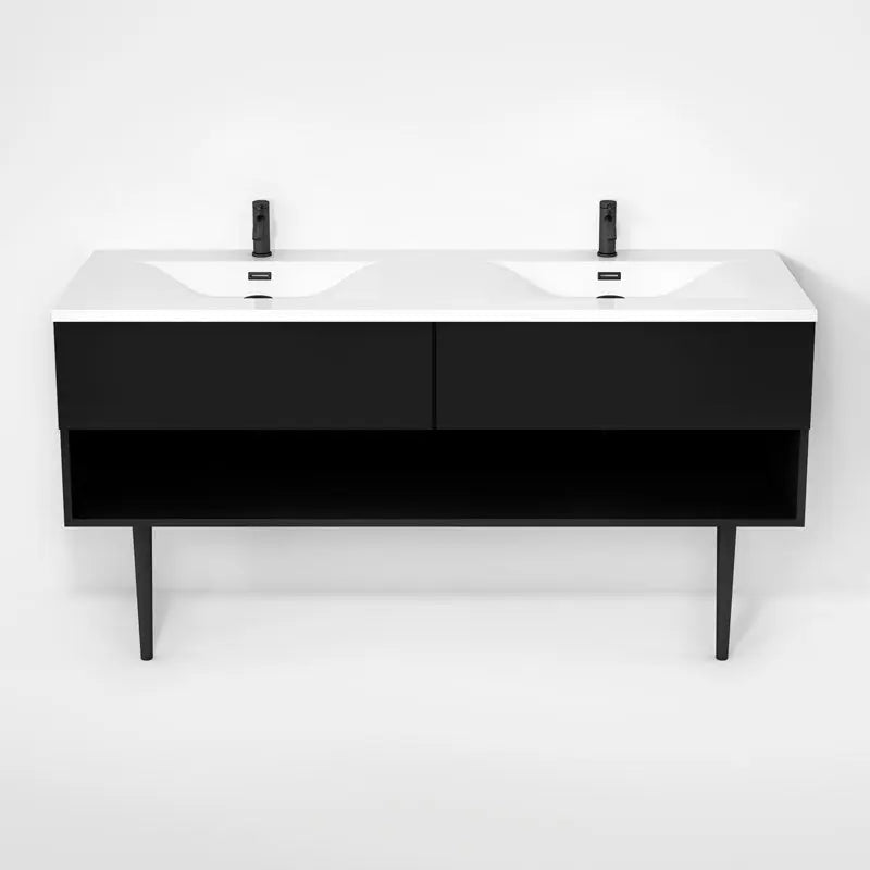 Rubi Haus Cabinet/Basin/Cone Legs Set Mbk RHS1600DKV02MBK - Plumbing Market