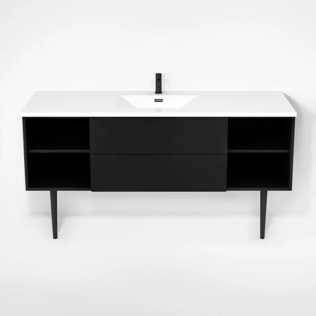 Rubi Haus Cabinet/Basin/Cone Legs Set Mbk RHS1600KV02MBK - Plumbing Market