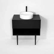 Rubi Haus Cabinet/Laminate Top/Cone Legs Set Mbk RHS800KV01MBK - Plumbing Market