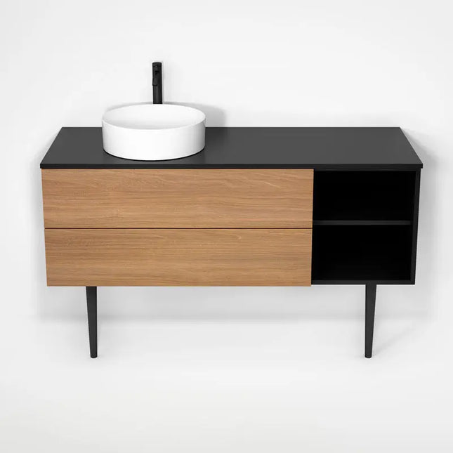 Rubi Haus Cabinet/Laminate Top/Cone Legs Set Mbk+No RHS1400LKV01MBK-NO - Plumbing Market