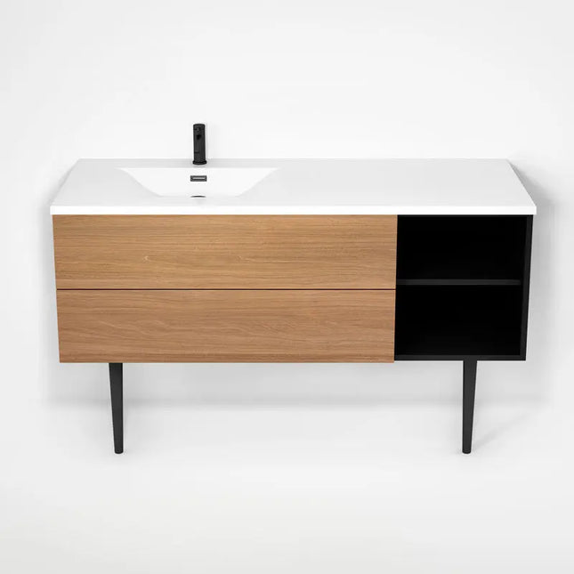 Rubi Haus Cabinet/Basin/Cone Legs Set Mbk+No RHS1400LKV02MBK-NO - Plumbing Market
