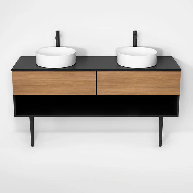 Rubi Haus Cabinet/Laminate Top/Cone Legs Set Mbk+No RHS1600DKV01MBK-NO - Plumbing Market