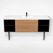 Rubi Haus Cabinet/Basin/Cone Legs Set Mbk+No RHS1600KV02MBK-NO - Plumbing Market