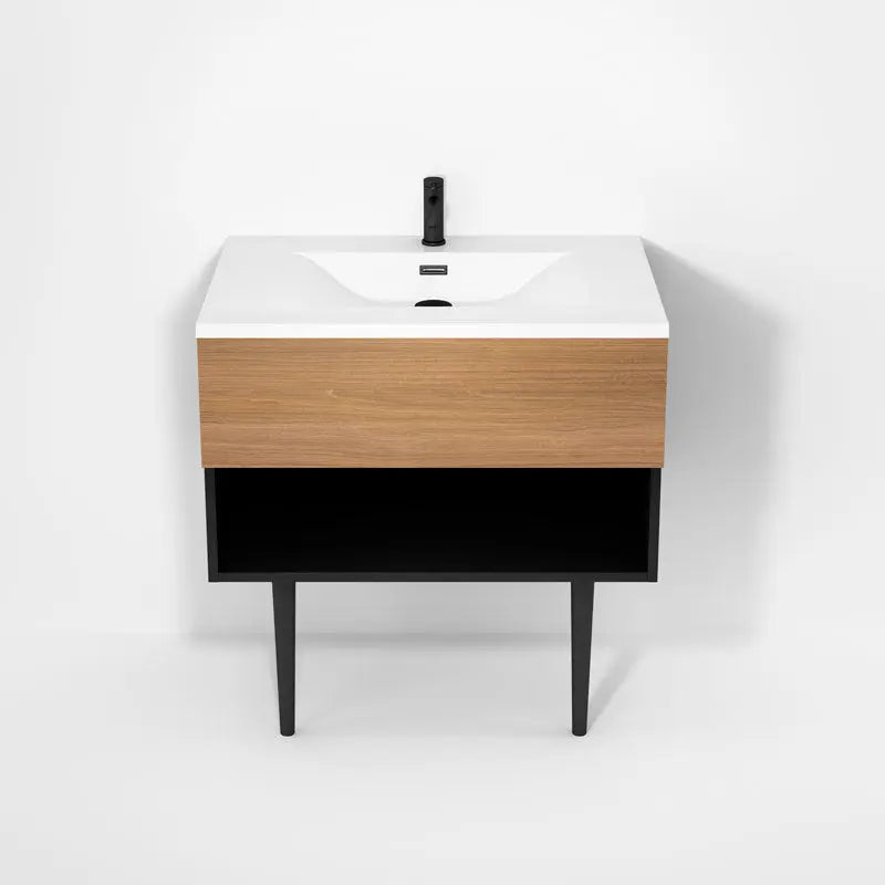 Rubi Haus Cabinet/Basin/Cone Legs Set Mbk+No RHS800KV02MBK-NO - Plumbing Market